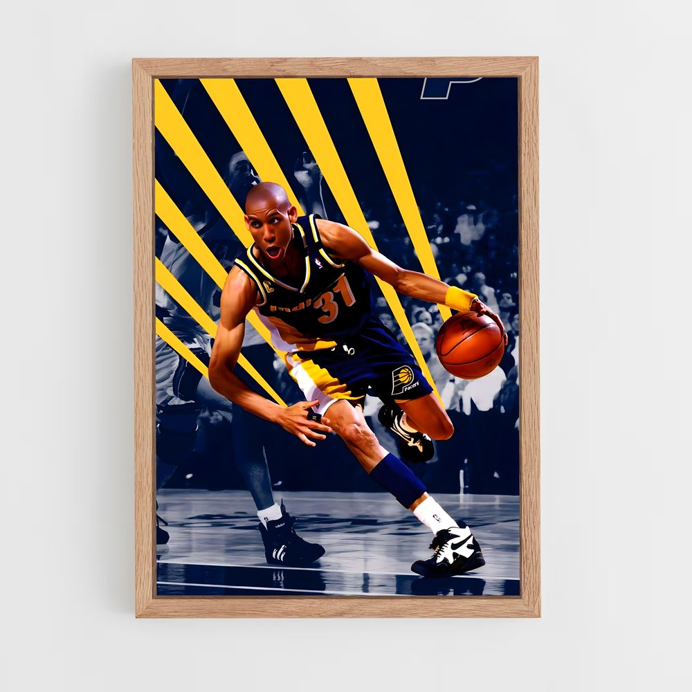Poster Reggie en Mouvement – affiche Basketball (vue 4)